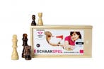 Schaakstukken Hout in Kist | Longfield - Spelonderdelen, Verzenden, Nieuw
