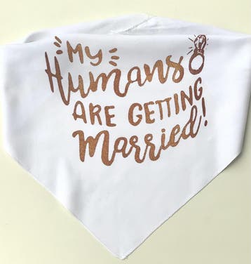 Honden bandana My Humans are getting Married, Ophalen of Verzenden, Nieuw