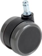 Set zachte wielen 65 mm 5 stuks Antraciet (Nieuw), Ophalen, Nieuw in verpakking