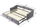 DAY Bed Sofa – Uittrekbaar van 90x200 cm naar 180x200 cm, Verzenden, Nieuw