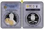 Nederlandse Antillen 10 gulden 2001 Handelsmunten serie 24, Verzenden, Losse munt, Zilver