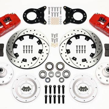 Wilwood Dynapro 6 Front Hub Kit 12.19in Drill Red 1965-1969, Ophalen of Verzenden, Nieuw