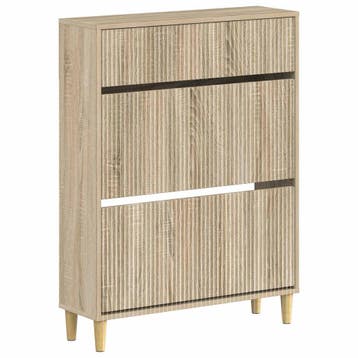 vidaXL Schoenenkast ARNHEM 78 x 24 x 103 cm Bewerkt hout, Verzenden, Nieuw