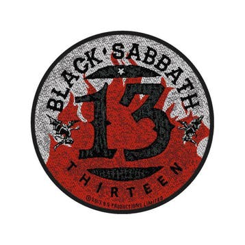 Black Sabbath - 13 - patch officiële merchandise, Ophalen of Verzenden, Nieuw, Kleding