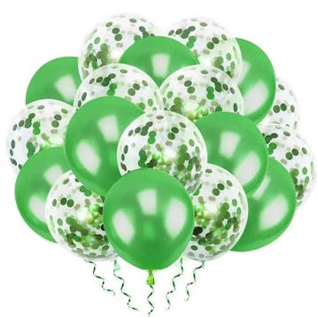 VSE luxe confetti ballonnen 20 stuks groen, Ophalen of Verzenden, Nieuw