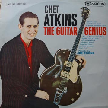 LP gebruikt - Chet Atkins - The Guitar Genius, Verzenden, Zo goed als nieuw, Overige formaten