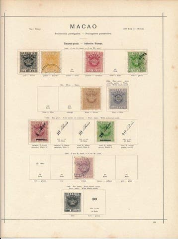 Macao 1884/1894 - Verzameling met betere uitgaven, zoals Nr., Gestempeld