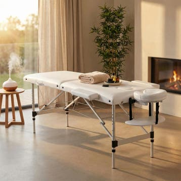 Wit Massagetafel PVC Leer | 185x70 | A-kwaliteit | Beste..., Ophalen of Verzenden, Nieuw, Massagetafel