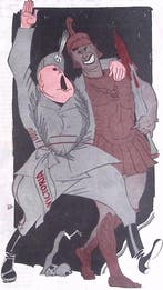 Spotprent over de Italiaanse overwinning in Ethiopië, Verzenden