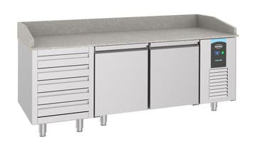 Pizzawerkbank | 615L | 2 Deuren + 5 Deegladen (en600x400) |, Ophalen of Verzenden, Nieuw