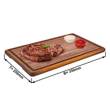 GGM Gastro | (6 stuks) Steakplank - irokohout - 350x250mm |, Verzenden, Nieuw