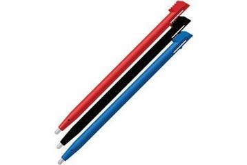 3x Stylus pen voor Nintendo 2DS - Zwart - Rood - Blauw, Verzenden, Nieuw, 2DS, Stylus of Aanraakpen