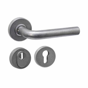 Intersteel set achterdeurbeslag rond: deurkruk Luzern met, Verzenden, Nieuw