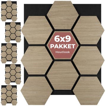 Akoestische panelen Sonic Shield houtlook - donker eiken, Verzenden, Nieuw