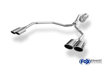 FOX VW Amarok 4x4 einddemper uitgang rechts/links - 2x115x85, Verzenden, Nieuw