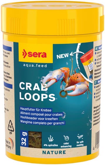 Sera Crab Loops (Kreeften en Garnalen, Aquariumvis voeding), Ophalen of Verzenden, Nieuw, Overige typen