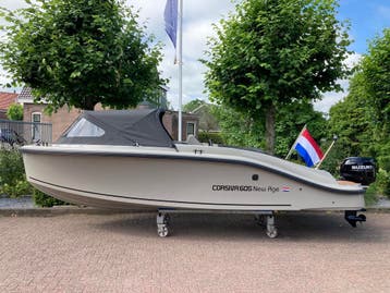 Corsiva 605 Tender Suzuki 60 pk | ACTIE PRIJS! | vaarklaar |, Nieuw, Polyester, Benzine, Buitenboordmotor