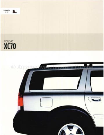 2003 VOLVO XC70 BROCHURE NEDERLANDS, Nieuw, Volvo, Author