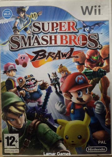 Super Smash Bros Brawl zonder boekje (Wii Used Game), Ophalen of Verzenden, Zo goed als nieuw