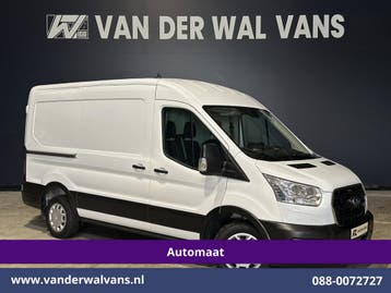 Ford Transit | 2.0 TDCI 131pk Automaat L2H2 inrichting Euro6, Auto's, Automaat, Gebruikt, Euro 6, Wit