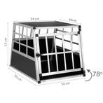 Hondentransportbox M 70x54x51cm Aluminium (Huisdieren), Verzenden, Nieuw