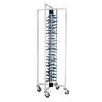 Mobiel bordenrek | 84x 30 cm borden | 70x70x(h)190 cm, Verzenden