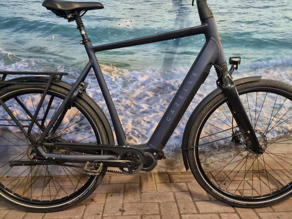 ≥ Gazelle Chamonix C5, 65cm, 4600km, riem, 630Wh accu