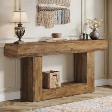 Tribesigns Console Tafel 160 cm - Farmhouse Entree Tafel met, Verzenden, Nieuw