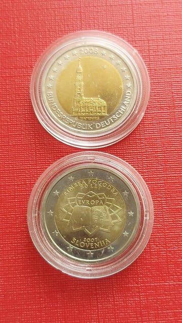 Duitsland, Slovenië. 2 Euro 2007/2008 Treaty of Rome +