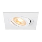 SLV NEW TRIA inbouw spot vierkant 90x90mm GU10 kantelbaar, Verzenden, Nieuw, Trendy verlichting