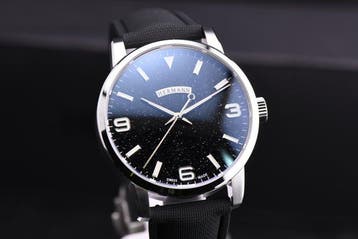 Hermann Stellar - Automatic Swiss Made - Aventurine Black -, Sieraden, Tassen en Uiterlijk, Horloges | Heren, Nieuw