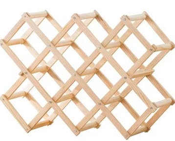 Stapelbare Houten Wijnplanken – 3-10 Flessen, Verzenden, Nieuw