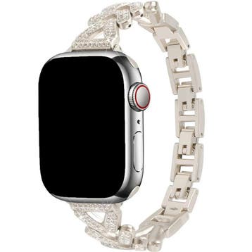 Apple Watch bandje Faye - staal - sterrenlicht, Verzenden, Nieuw