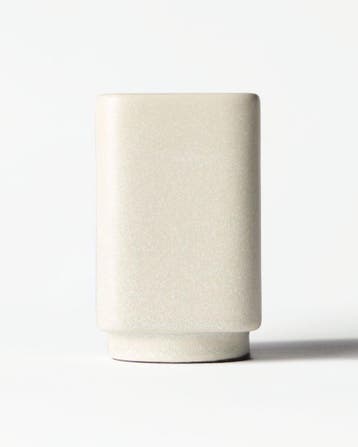 HEMA Kandelaar 4.5x8.5cm Kub keramiek wit, Verzenden, Nieuw, Wit