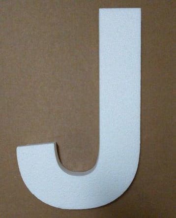 Alfabet Styropor Piepschuim letter J Smaller lettertype, Ophalen of Verzenden, Nieuw
