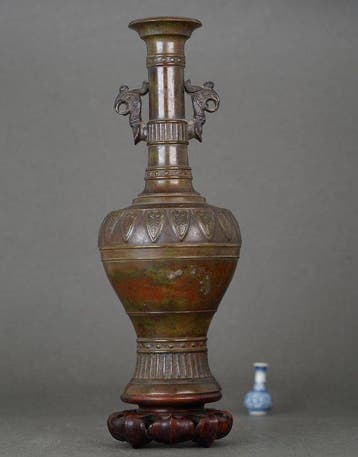 Vaas - Brons - China - Qing Dynastie (1644-1911) - Zware