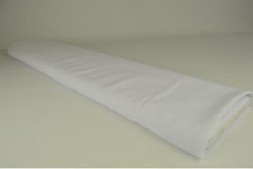 Witte chiffon stof  - 15 of 50 meter rol, 120 cm of meer, Wit, Ophalen of Verzenden, Polyester