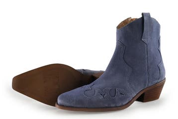 Manfield Cowboy laarzen in maat 40 Blauw, Zo goed als nieuw, Manfield, Verzenden, Blauw