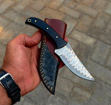 Keukenmes - Japanse chef. Handgemaakt keukenmes. Damascus