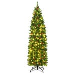2dekans | 6.5 Feet Pre-lit Hinged Pencil Christmas Tree, Ophalen of Verzenden, Zo goed als nieuw