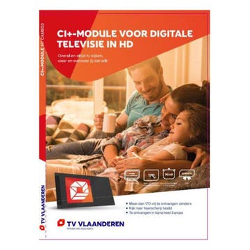 TV Vlaanderen CAM-803 CI+ module incl. ingebouwde smartcard, Audio, Tv en Foto, Ophalen of Verzenden, Nieuw, (Schotel)antenne-accessoires