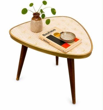 Bijzettafel - Hout, Formica - Vintage bijzettafel
