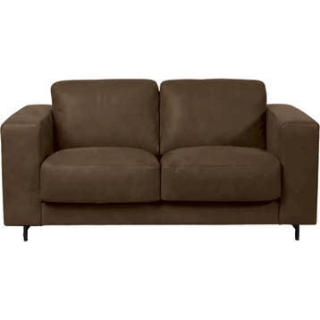 Leren bank Clear - 2 zits - Kenia Espresso (donkerbruin) -, Bohemian, Eigentijds, Modern, Retro, Vintage, 150 tot 200 cm, Nieuw
