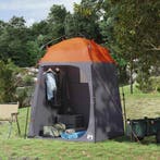 vidaXL Instant Tent 2-Person Quick-Release met dak Grijs en, Caravans en Kamperen, Tenten, Verzenden, Nieuw
