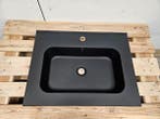 Wastafel 60 ,5 x 46,5 cm mat zwart composiet, Ophalen of Verzenden, Nieuw, Bad