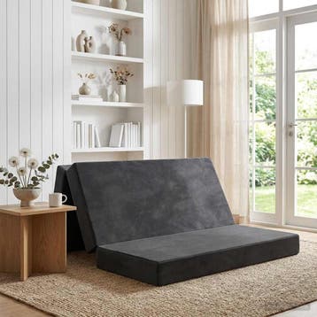 vidaXL Vouwbare Bankbed 140 x 67 x 45 cm Donkergrijs, Verzenden, Nieuw