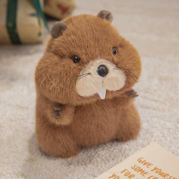 Pluche Bever Knuffel - Zachte Pluche Bever Speelgoed voor Ki