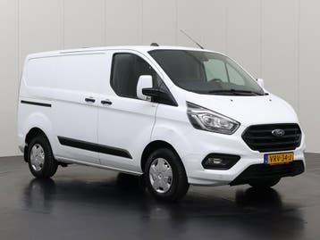 Ford Transit Custom 2.0TDCI Business Achterdeuren, Stof, Gebruikt, Euro 6, Wit