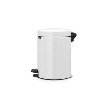 Brabantia Pedaalemmer newIcon 5 ltr - Wit, Huis en Inrichting, Woonaccessoires | Prullenbakken, Verzenden, Nieuw