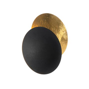 Moderne wandlamp zwart met goud - Sunrise, Huis en Inrichting, Lampen | Wandlampen, Verzenden, Nieuw, Modern